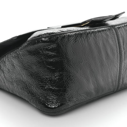 Fendi Patent Chamois Big Mama Baguette Black 8 of 9