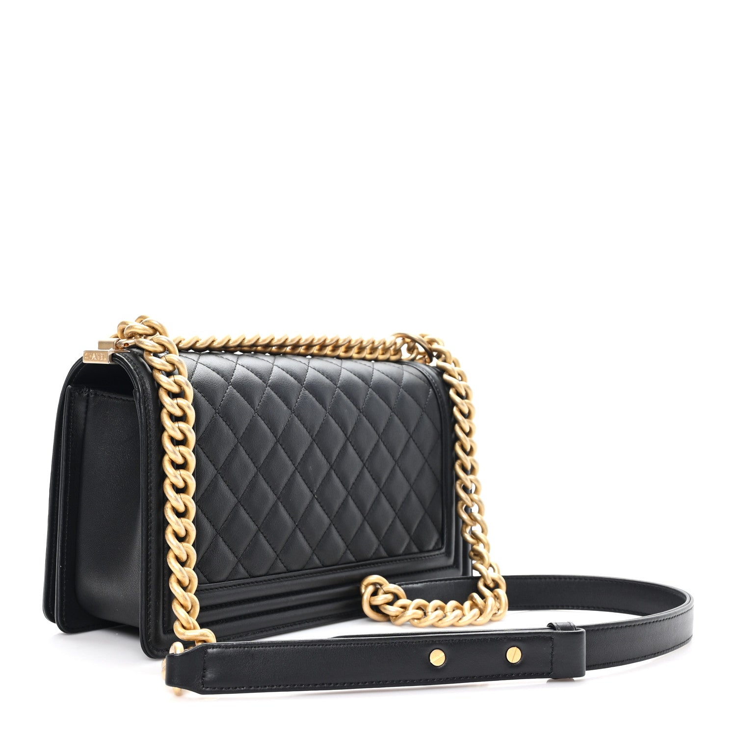 Chanel Calfskin Quilted Medium Boy Flap Black 3 of 10