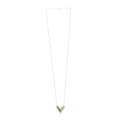 Louis Vuitton Essential V Necklace Gold 3 of 8
