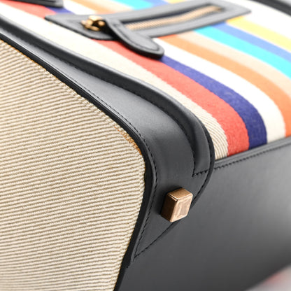Celine Smooth Calfskin Striped Canvas Micro Luggage 13 of 14