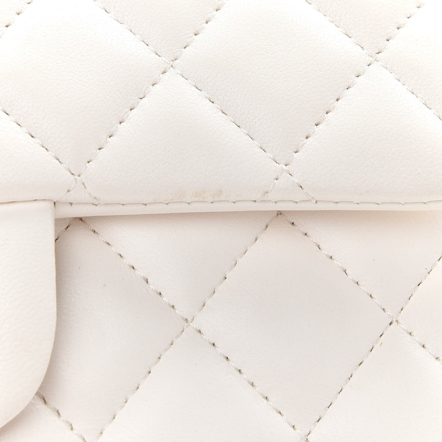 Chanel Lambskin Quilted Mini Rectangular Flap White 10 of 11