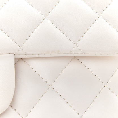 Chanel Lambskin Quilted Mini Rectangular Flap White 10 of 11