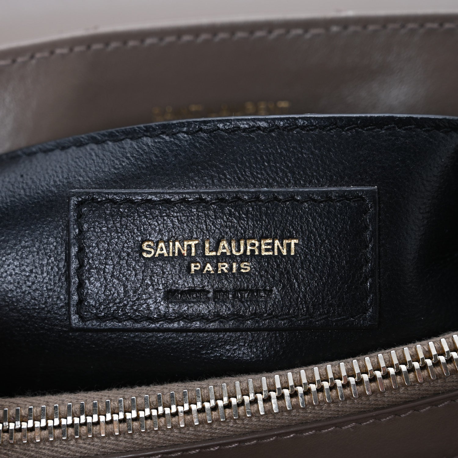 Saint Laurent Calfskin Y Quilted Monogram Small Loulou Chain Satchel Dark Beige 7 of 15