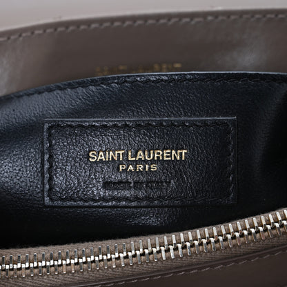 Saint Laurent Calfskin Y Quilted Monogram Small Loulou Chain Satchel Dark Beige 7 of 15
