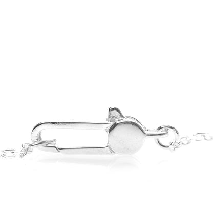 Gucci Sterling Silver Trademark Logo Square Pendant Necklace 4 of 6