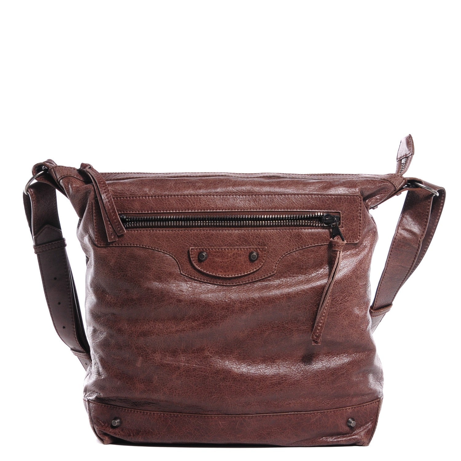 Balenciaga Agneau Day Messenger Castagna 1 of 12