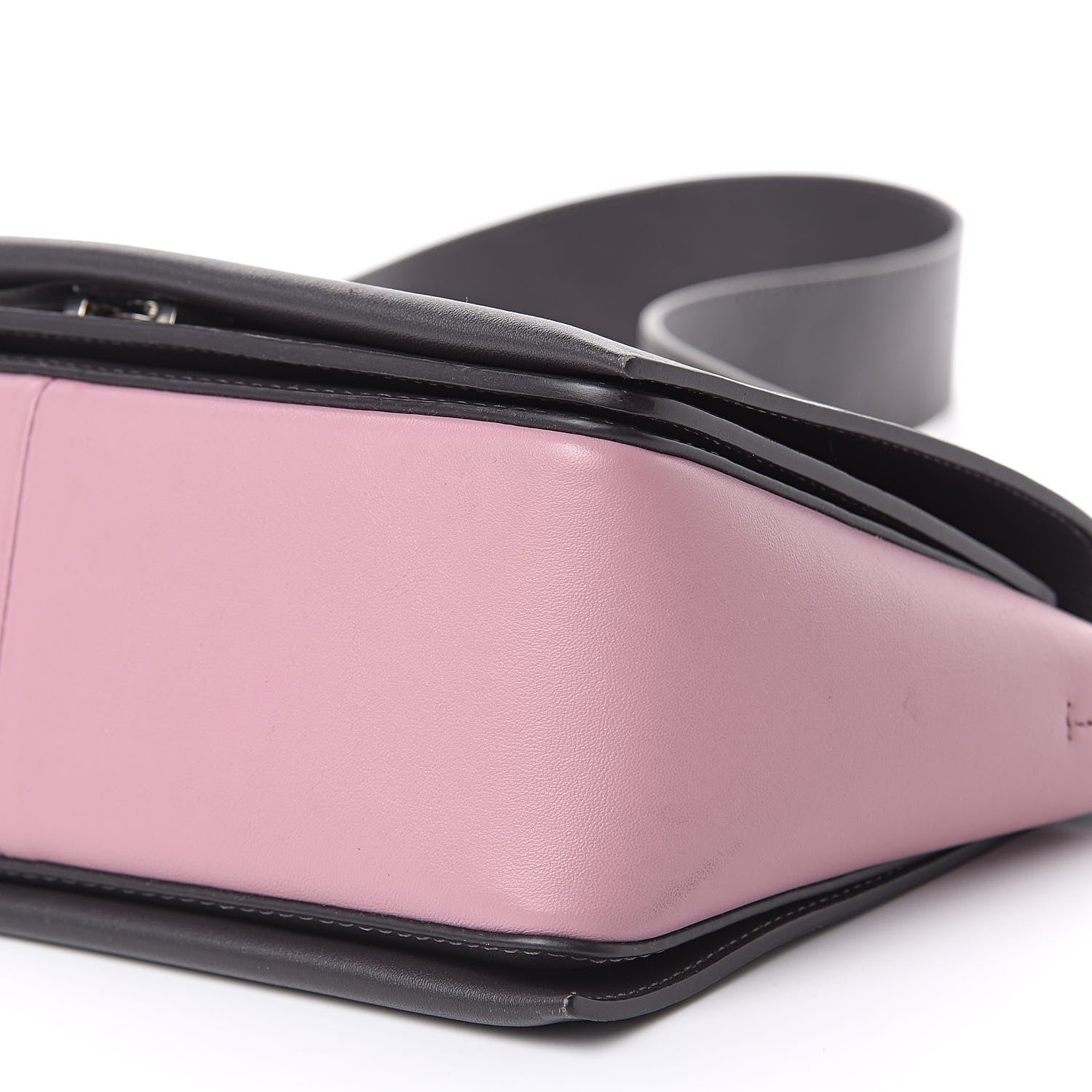 Celine Shiny Smooth Calfskin Medium Frame Shoulder Bag Liquorice Antique Rose 10 of 11