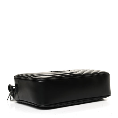 Saint Laurent Calfskin Matelasse Monogram Lou Camera Bag Black 4 of 11