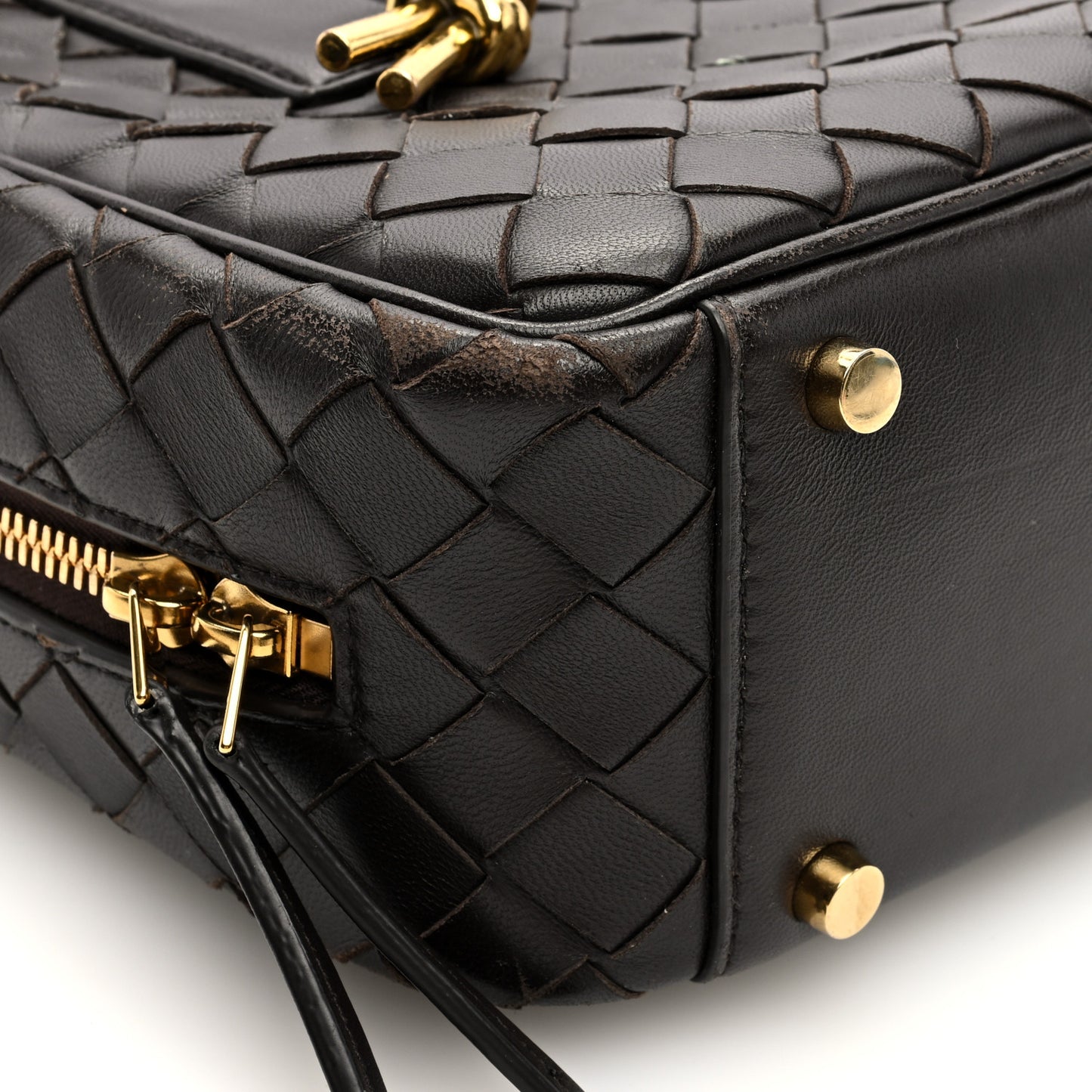 Lambskin Intrecciato Small Getaway Fondant