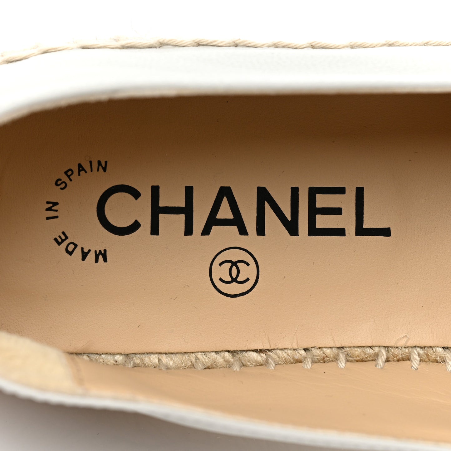 Lambskin Grosgrain CC Espadrilles 42 Grey