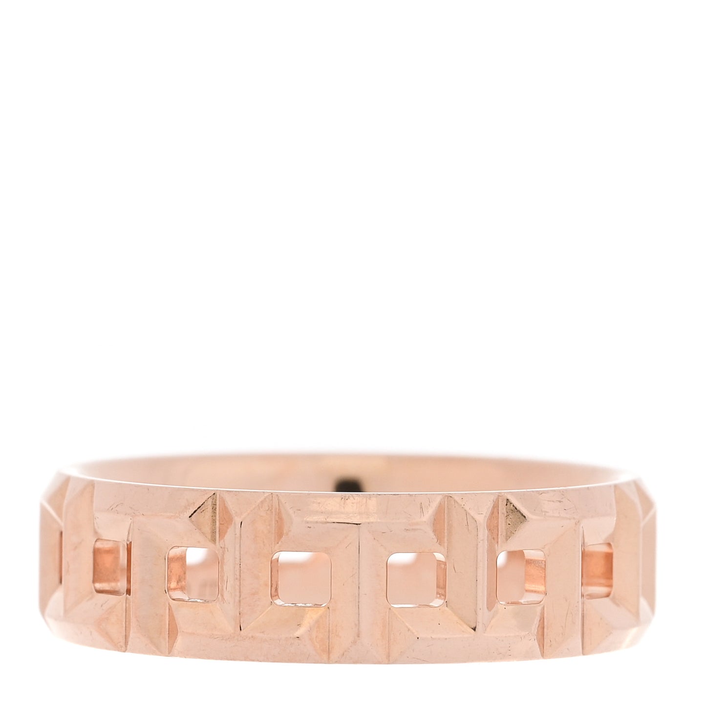 18K Rose Gold Wide T True Ring 53 6.5