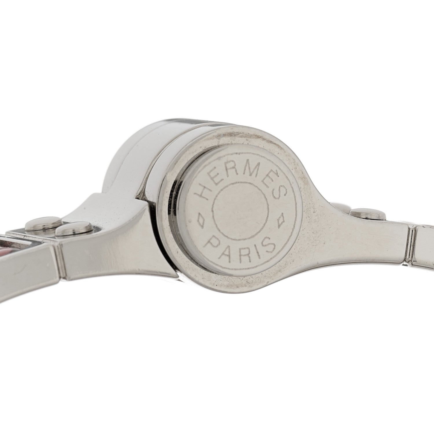 Hermes Enamel Printed Narrow Balades Equestres Positif Negatif Hinged Bracelet S 3 of 4
