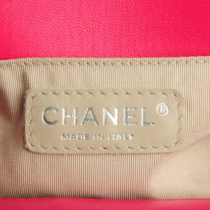 Chanel Lambskin Quilted Small Boy Flap Dark Pink 6 of 7