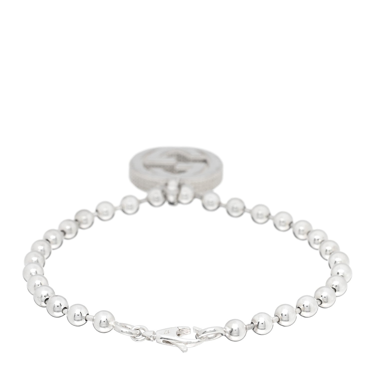 Gucci Sterling Silver Interlocking GG Bracelet 2 of 3