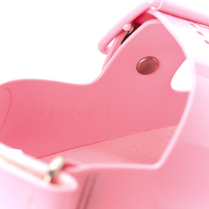 Gucci Rubber Mini Double G Womens Isla Dad Sandals 35 Wild Rose 8 of 9
