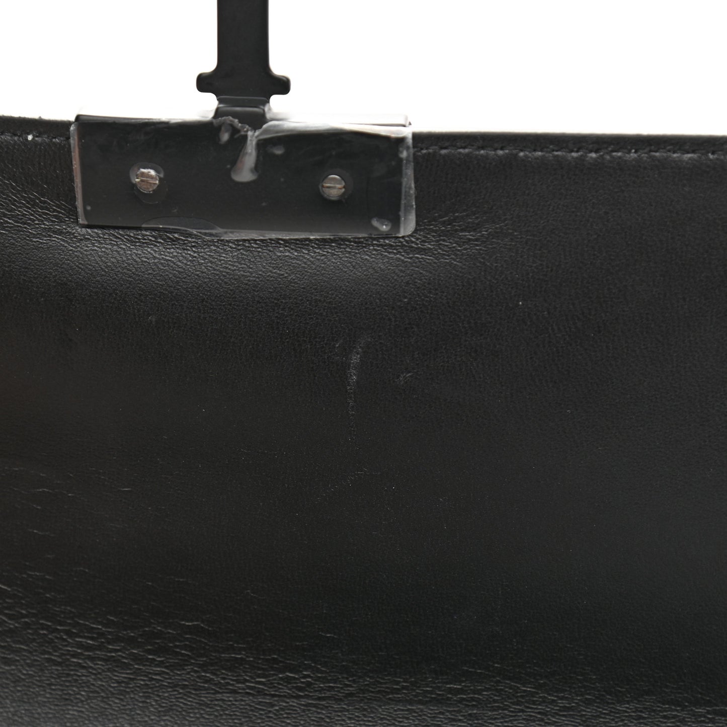 Crystal Calfskin 30 Checkered Montaigne Flap Bag Black White