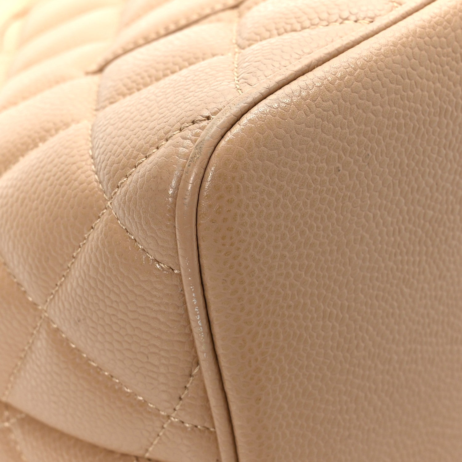Chanel Caviar Quilted Medallion Tote Beige 8 of 11