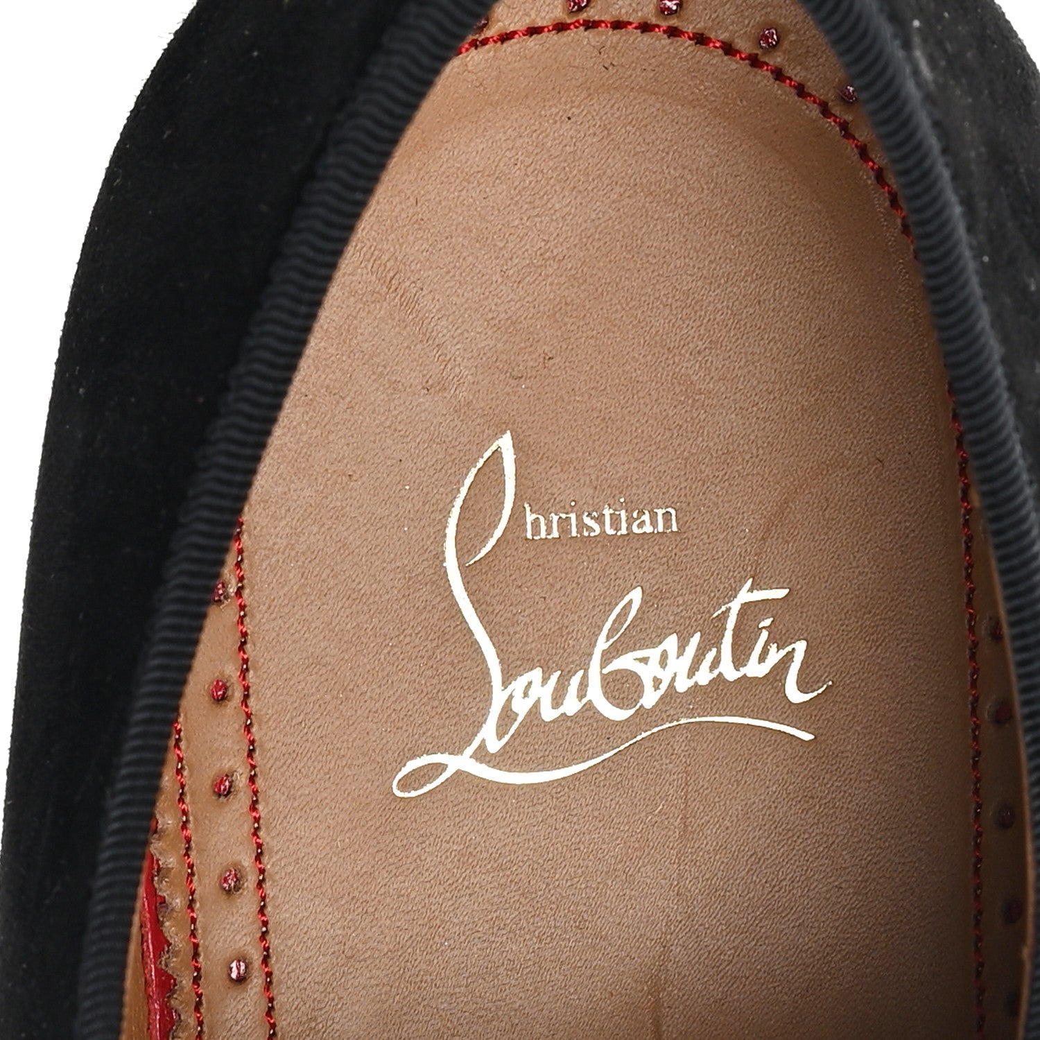 Christian Louboutin Calfskin Veau Velours Mens Alpha Male Flat 42.5 Black 8 of 9