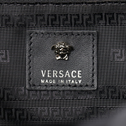 Versace Nylon Goatskin Studded Palazzo Medusa Backpack Black 5 of 11