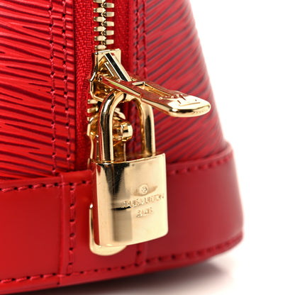 Louis Vuitton Epi Alma BB Castillan Red 8 of 13