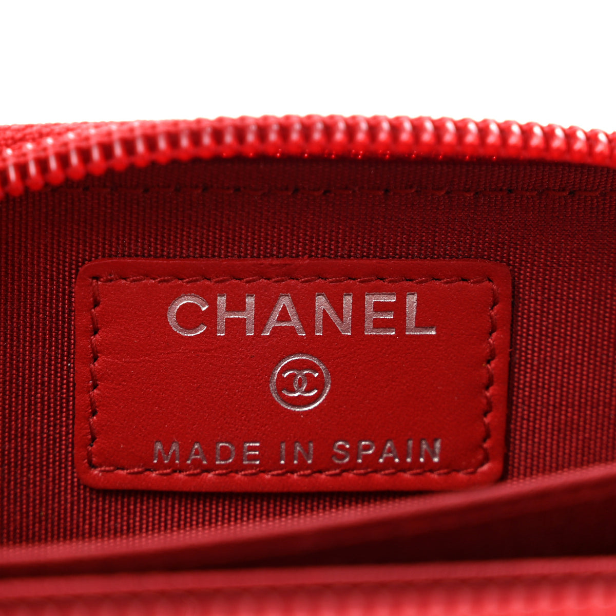 Caviar Timeless CC Zip Around Coin Purse Red