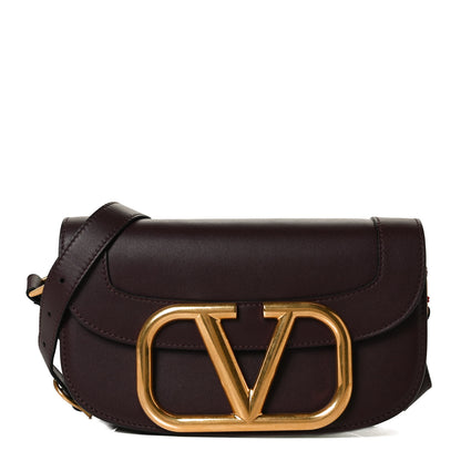 Valentino Garavani Smooth Calfskin Supervee Shoulder Bag Rubin 1 of 10