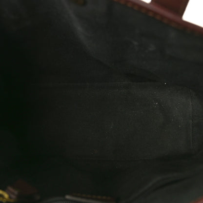 Burberry Haymarket Check Studded Small Tote Chocolate 5 of 12