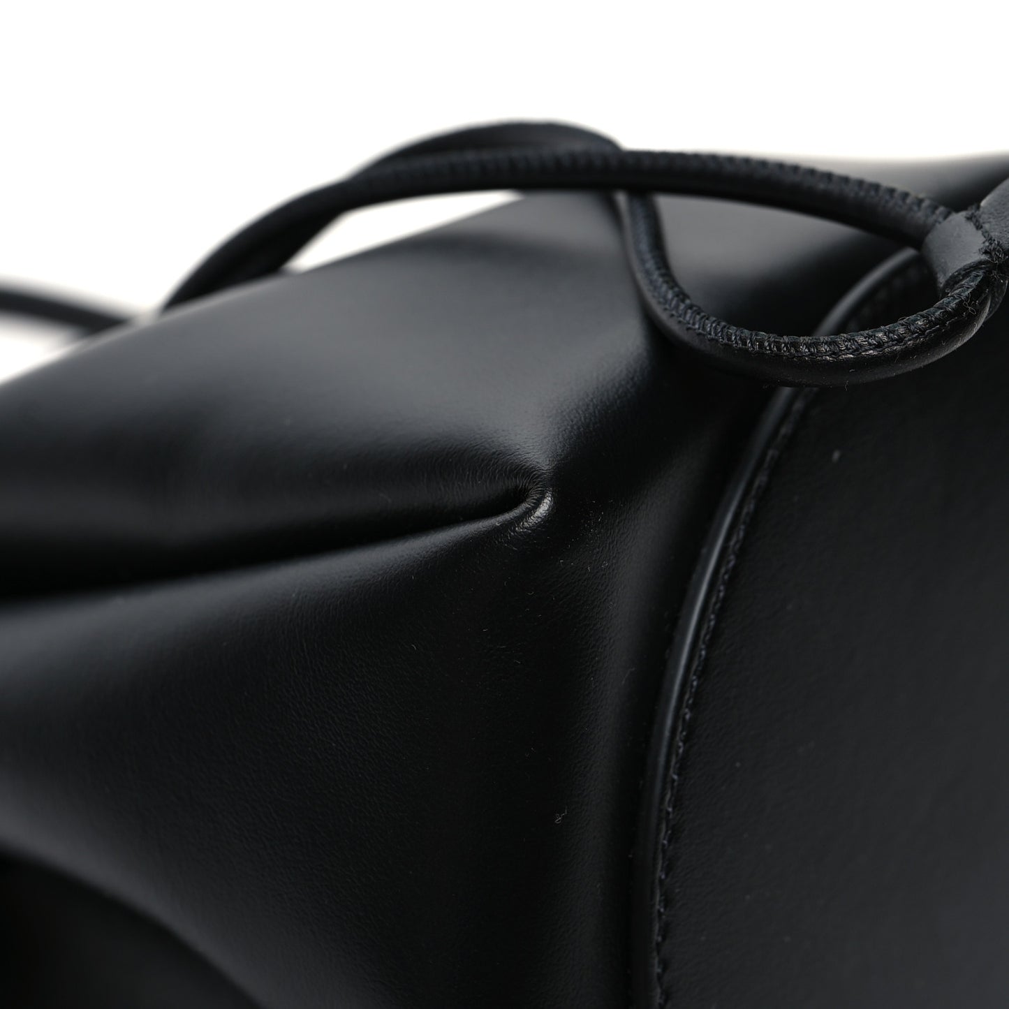 Calfskin Monogram Motif TB Bucket Black