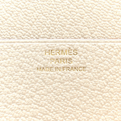 Hermes Chevre Mysore Tri-Fold Compact Bearn Wallet Nata 7 of 9