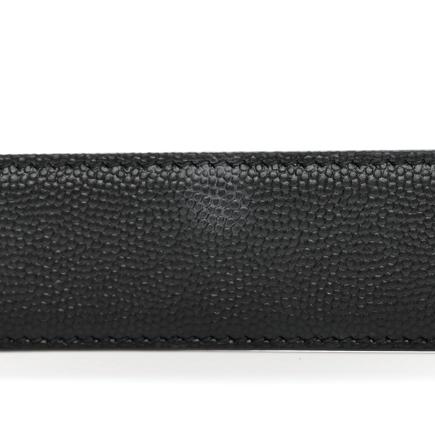 Saint Laurent Smooth Calfskin Monogram Square Buckle Belt 75 30 Storm 10 of 12