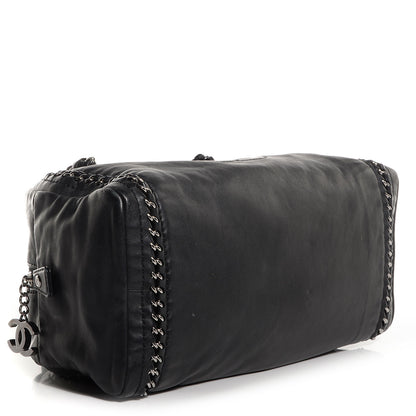 Chanel Smooth Calfskin Luxe Ligne Medium Bowler Black 4 of 7