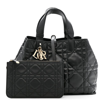 Christian Dior Calfskin Macrocannage Medium Toujours Black 3 of 11