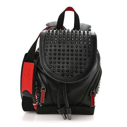 Christian Louboutin Calfskin Spiked Small Explorafunk Backpack Black 1 of 9