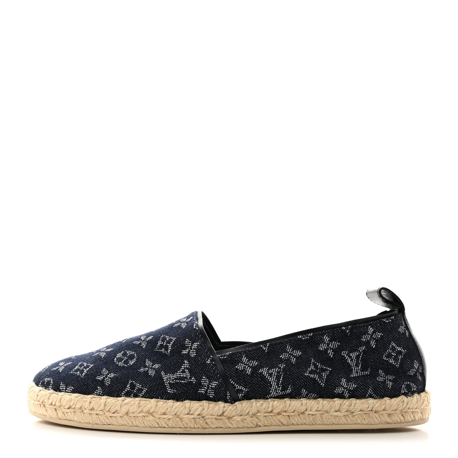 Louis Vuitton Monogram Denim Starboard Espadrille Flats 36.5 Dark Blue 1 of 8