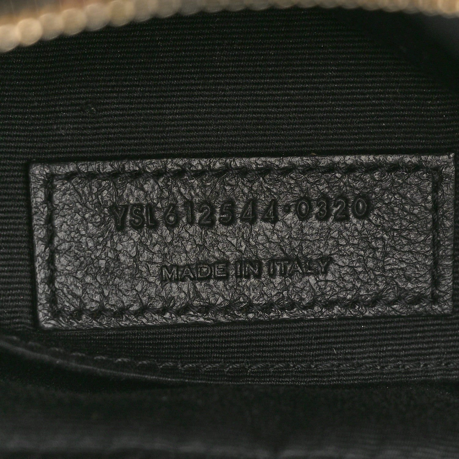 Saint Laurent Calfskin Matelasse Monogram Lou Camera Bag Black 7 of 13