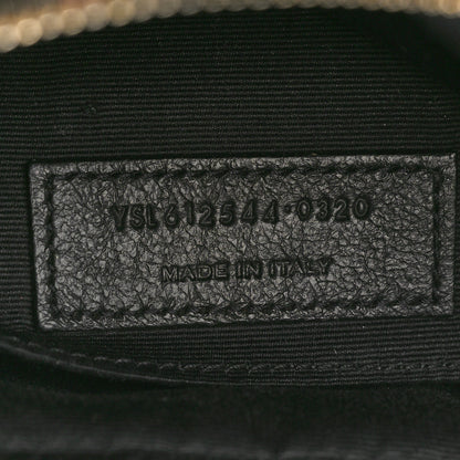 Saint Laurent Calfskin Matelasse Monogram Lou Camera Bag Black 7 of 13