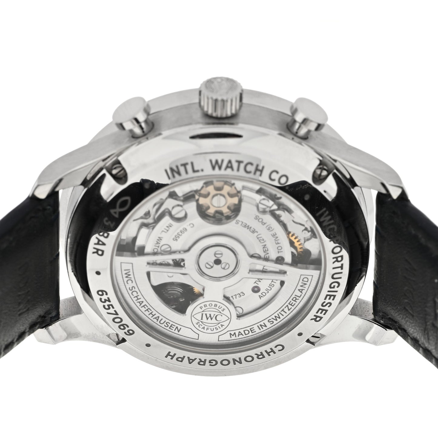 Stainless Steel Alligator 41mm Portuguese Chronograph Automatic Watch IW371605