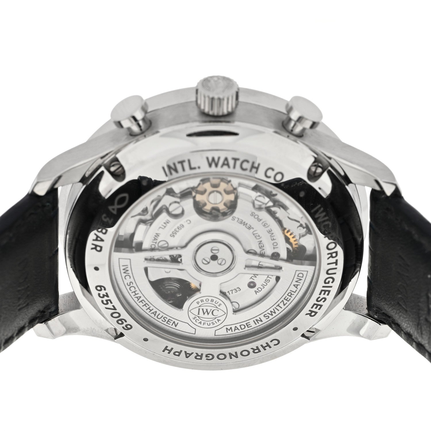 IWC Stainless Steel Alligator 41mm Portuguese Chronograph Automatic Watch IW371605 4 of 4