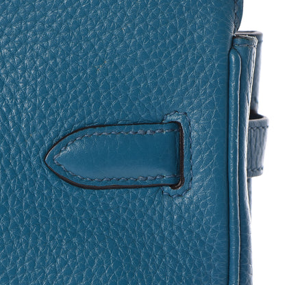 Hermes Taurillon Clemence Birkin 30 Bleu Izmir 24 of 34