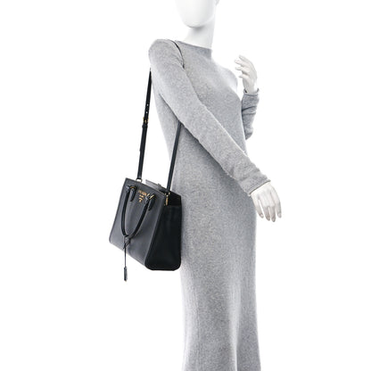 Prada Saffiano Soft Calfskin Large Tote Black 2 of 9