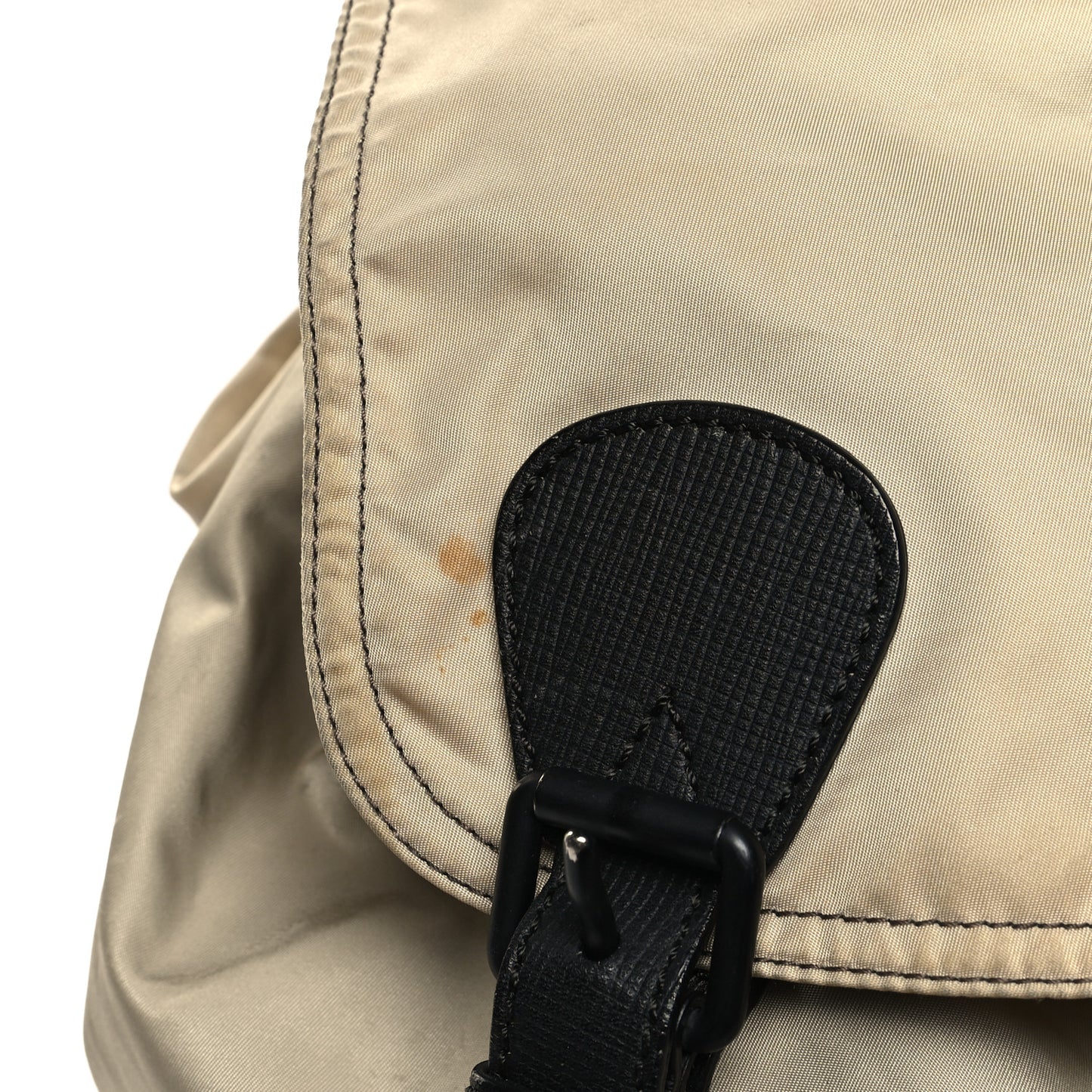 Nylon Medium Rucksack Backpack Beige