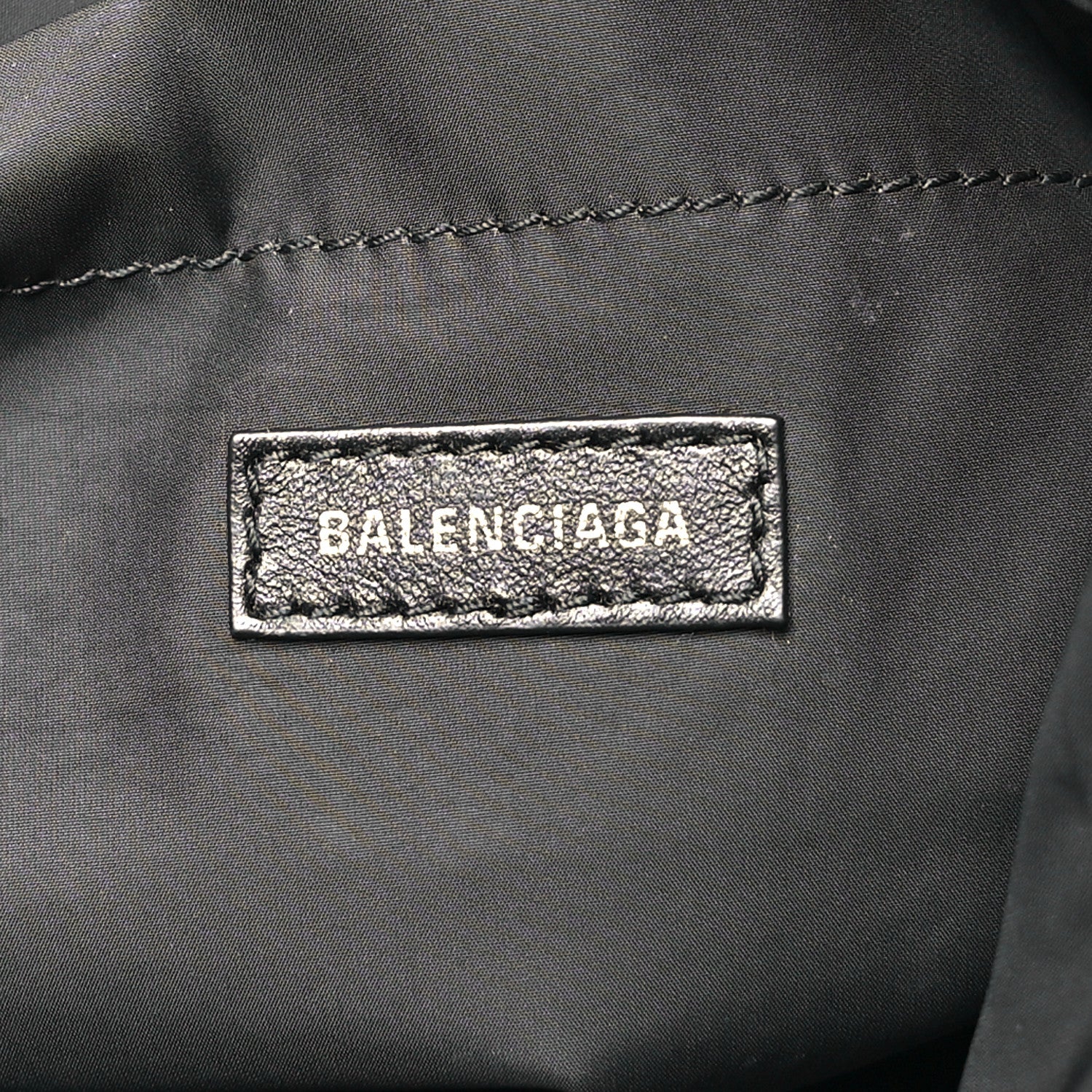 Balenciaga Nylon Medium Monaco Chain Shoulder Bag Black 6 of 10