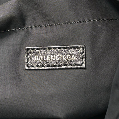 Balenciaga Nylon Medium Monaco Chain Shoulder Bag Black 6 of 10