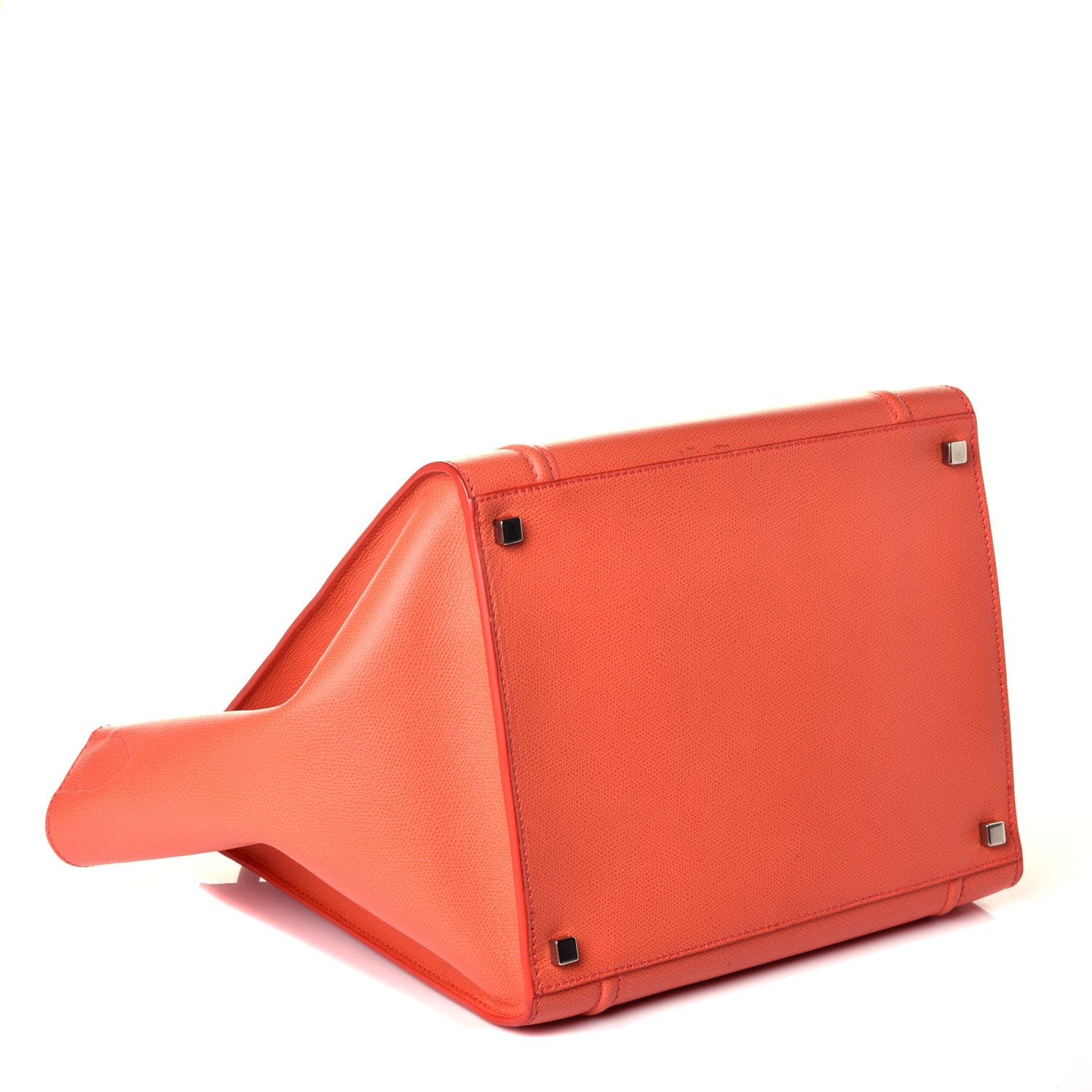 Celine Grained Calfskin Medium Phantom Luggage Coral 4 of 8