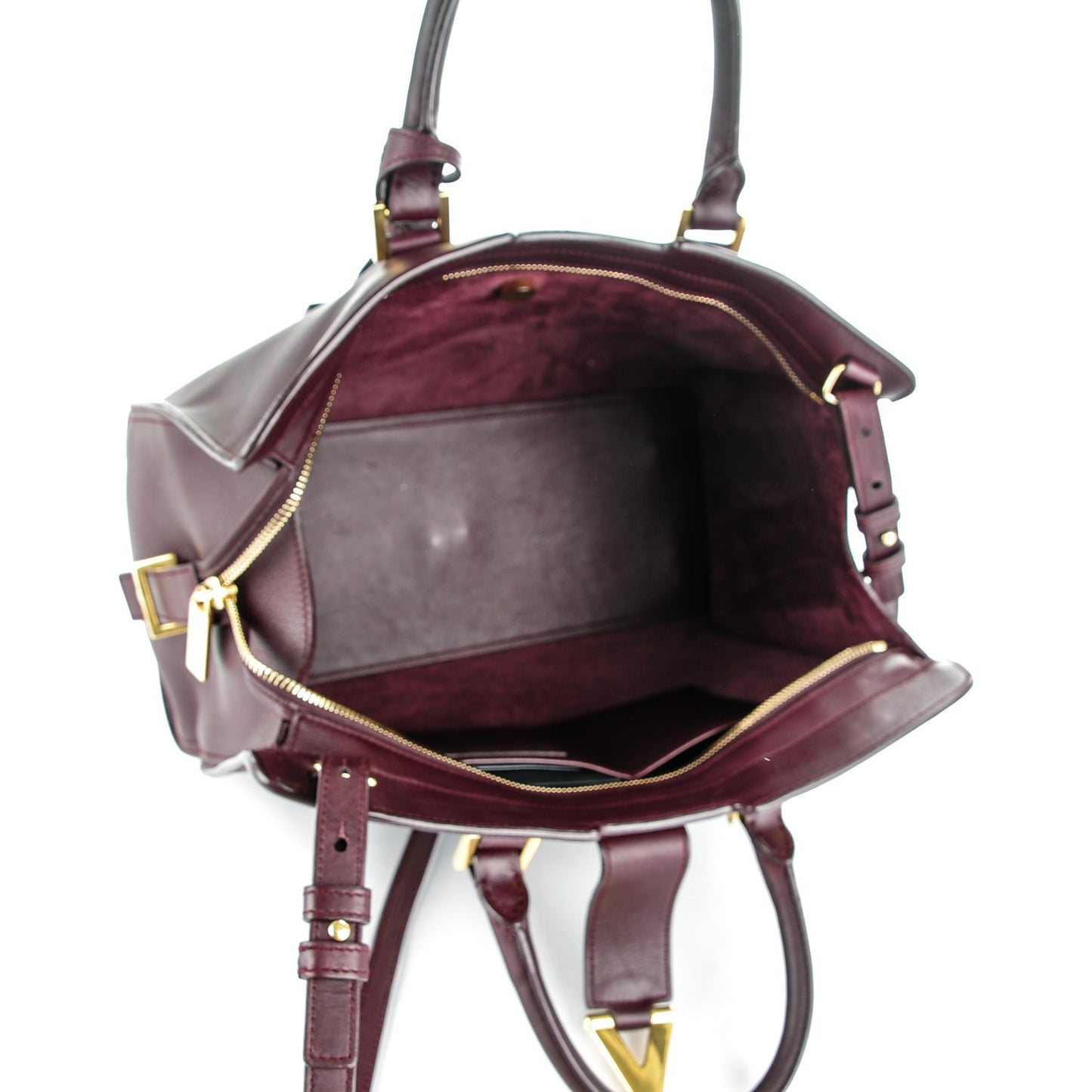 Calfskin Small Classic Y Cabas Bordeaux