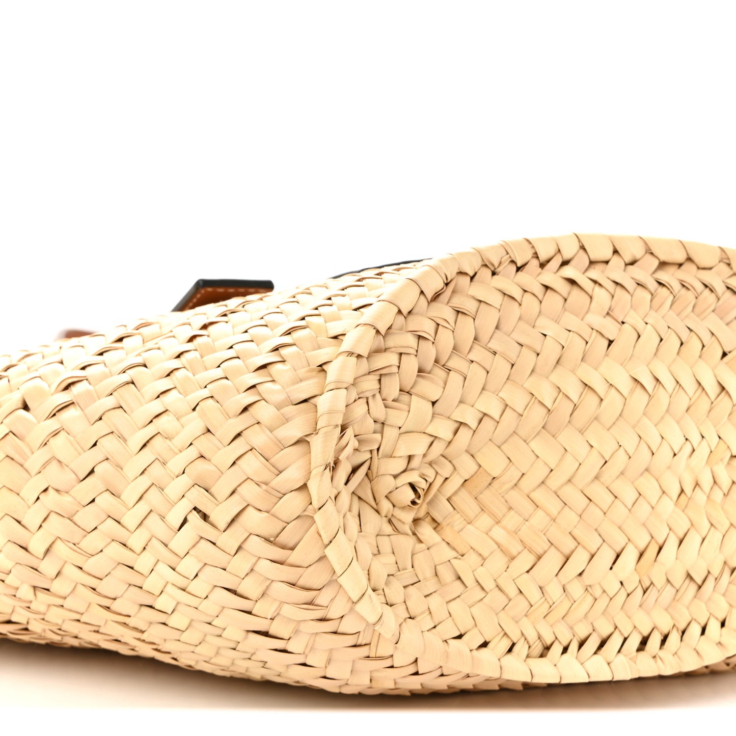 Raffia Basket Tote Bag Natural Tan