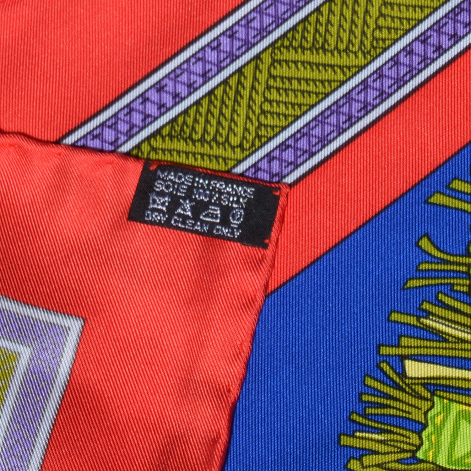Hermes Silk Cuirs Du Desert Scarf 90 6 of 6