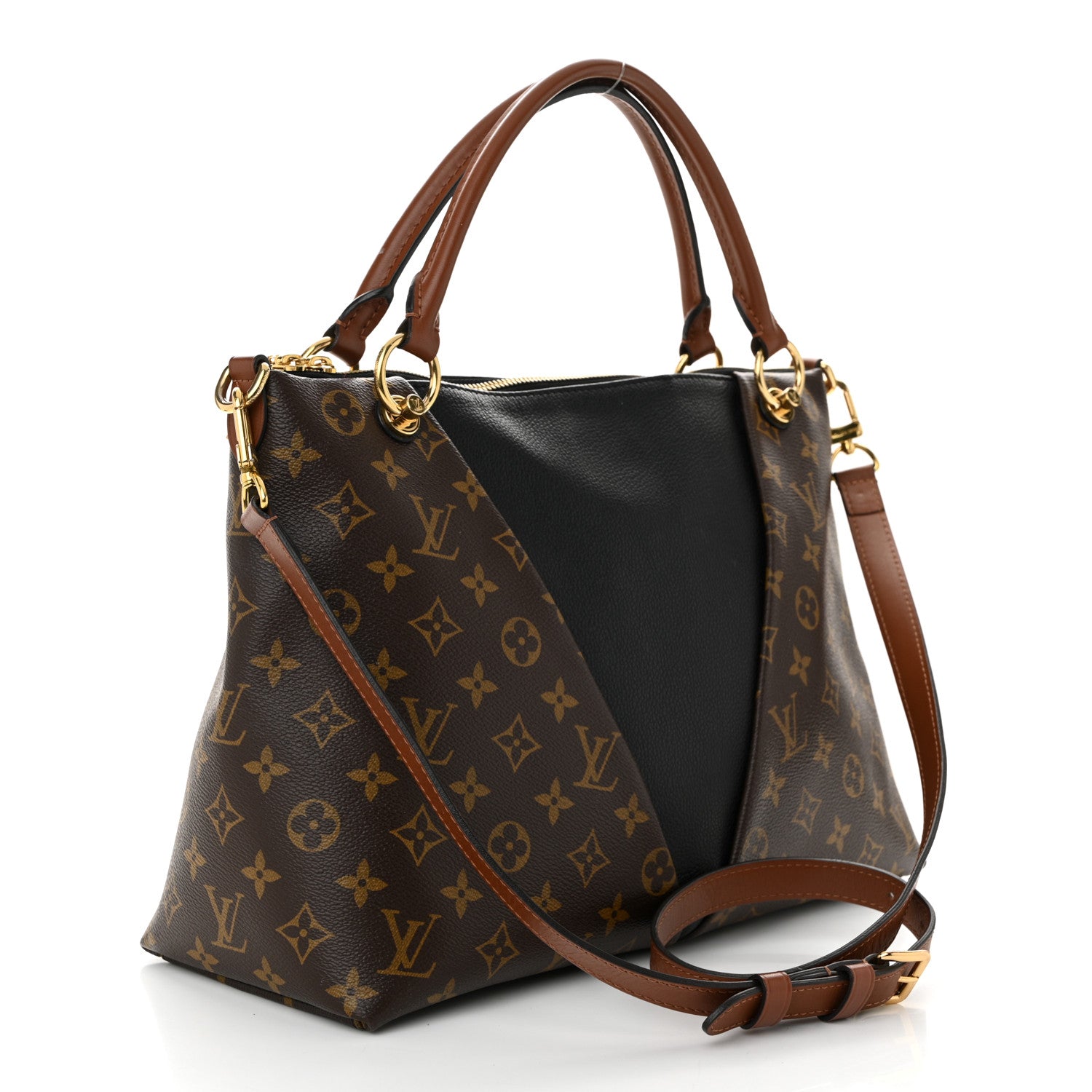 Louis Vuitton Monogram V Tote MM Black 3 of 11