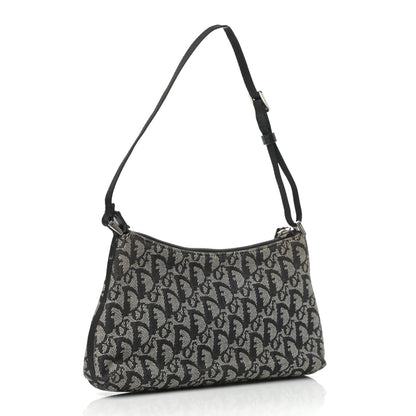 Christian Dior Monogram Shoulder Bag Pochette Black 3 of 13