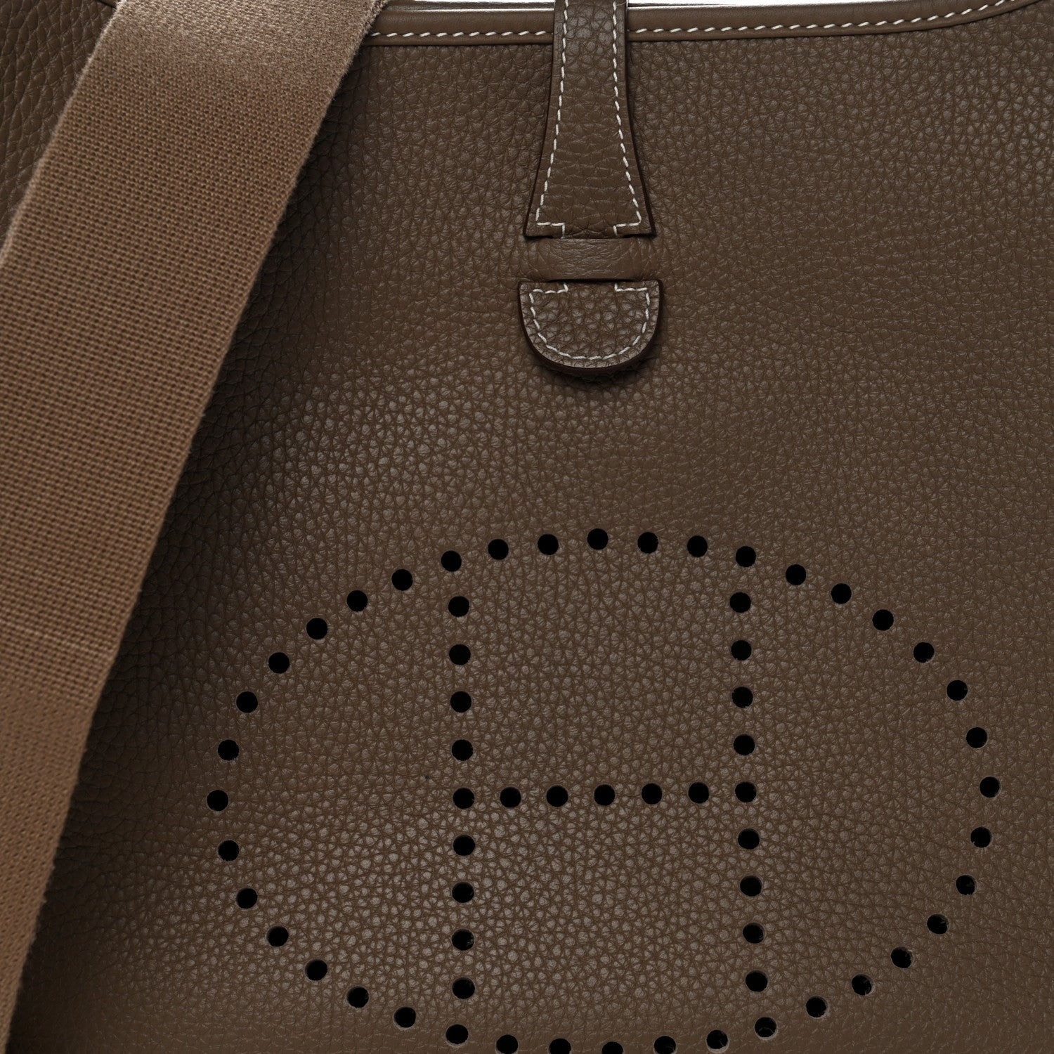 Hermes Taurillon Clemence EVELYNE III PM Etoupe 8 of 10